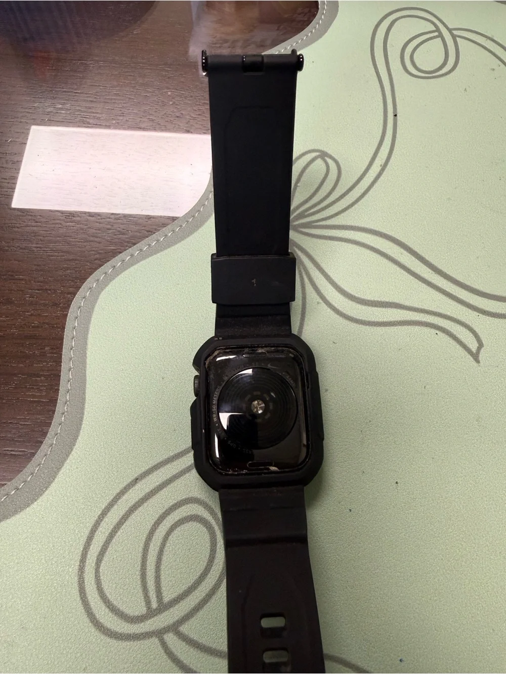 Apple Watch-Compatible Black Smartwatch with Protective Case SE GPS 44MM